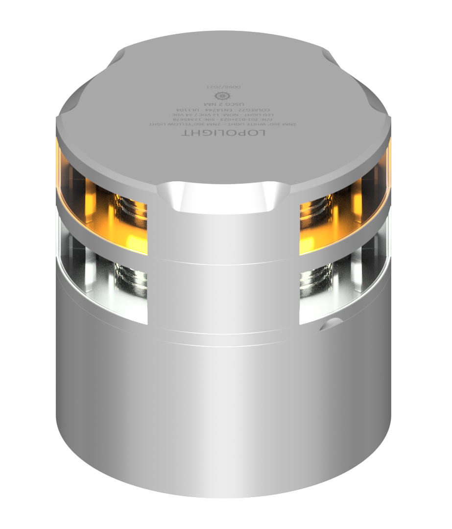 2nm 360° White+2nm 360° yell w/Conn & Alu-baseCSCD 2nm 360° White+2nm 360° yell w/Conn & Alu-baseCSCD